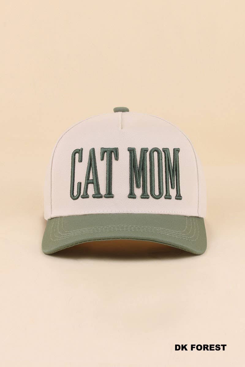 Cat Mom Two Tone Snapback Hat