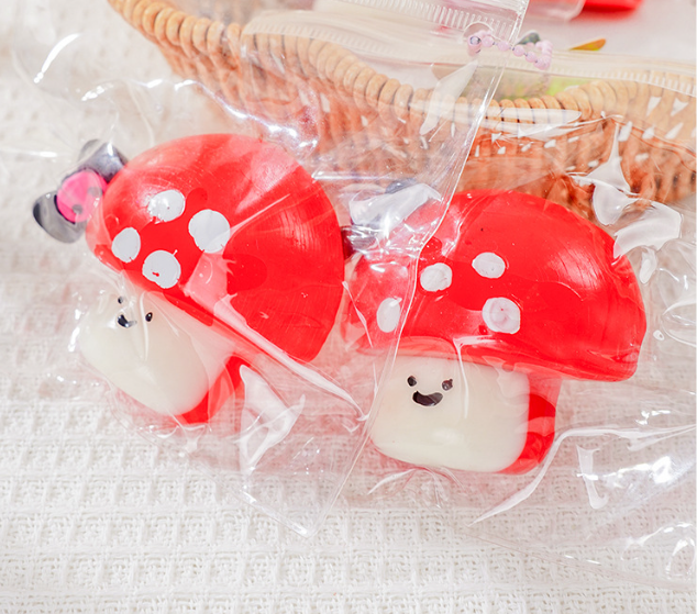 6501. Soft Realistic Mushroom Squeeze Toy