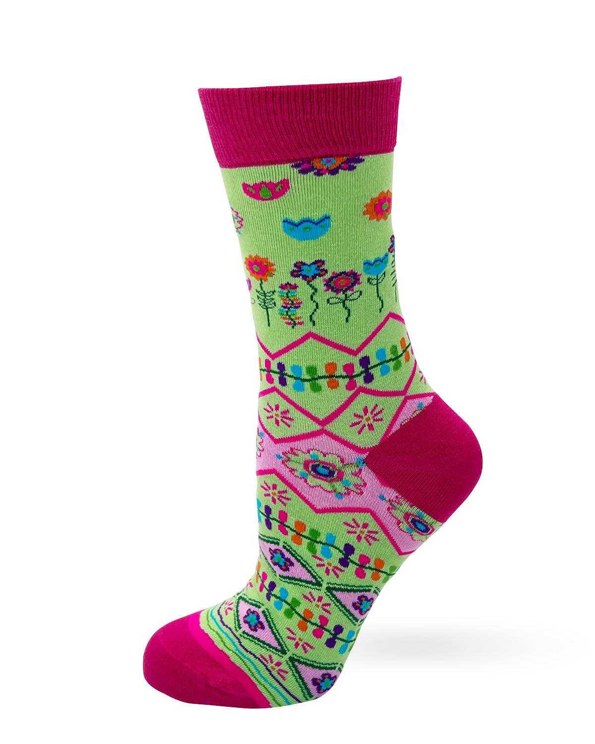 8608. Bloom Where You're Planted Women's Crew Socks