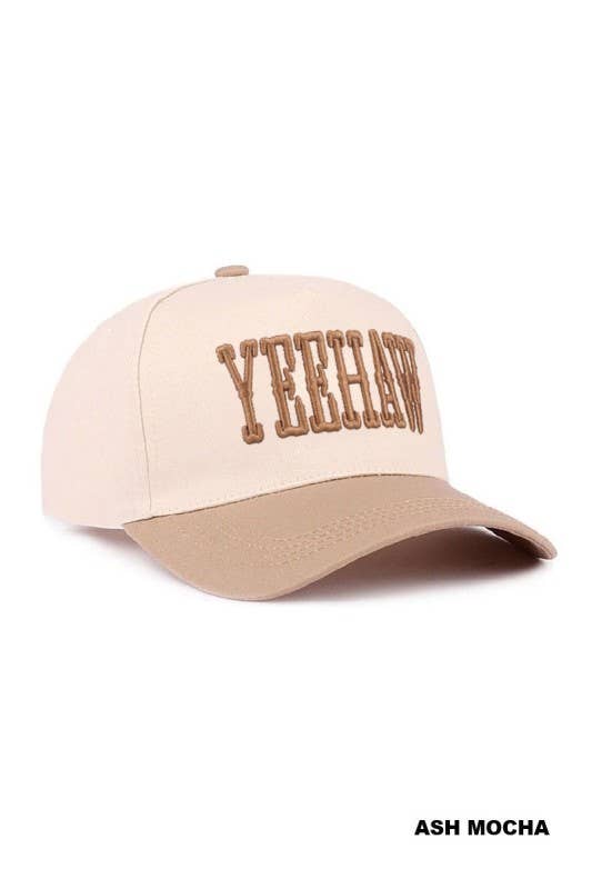 Yeehaw Two-tone Canvas Cotton Cap