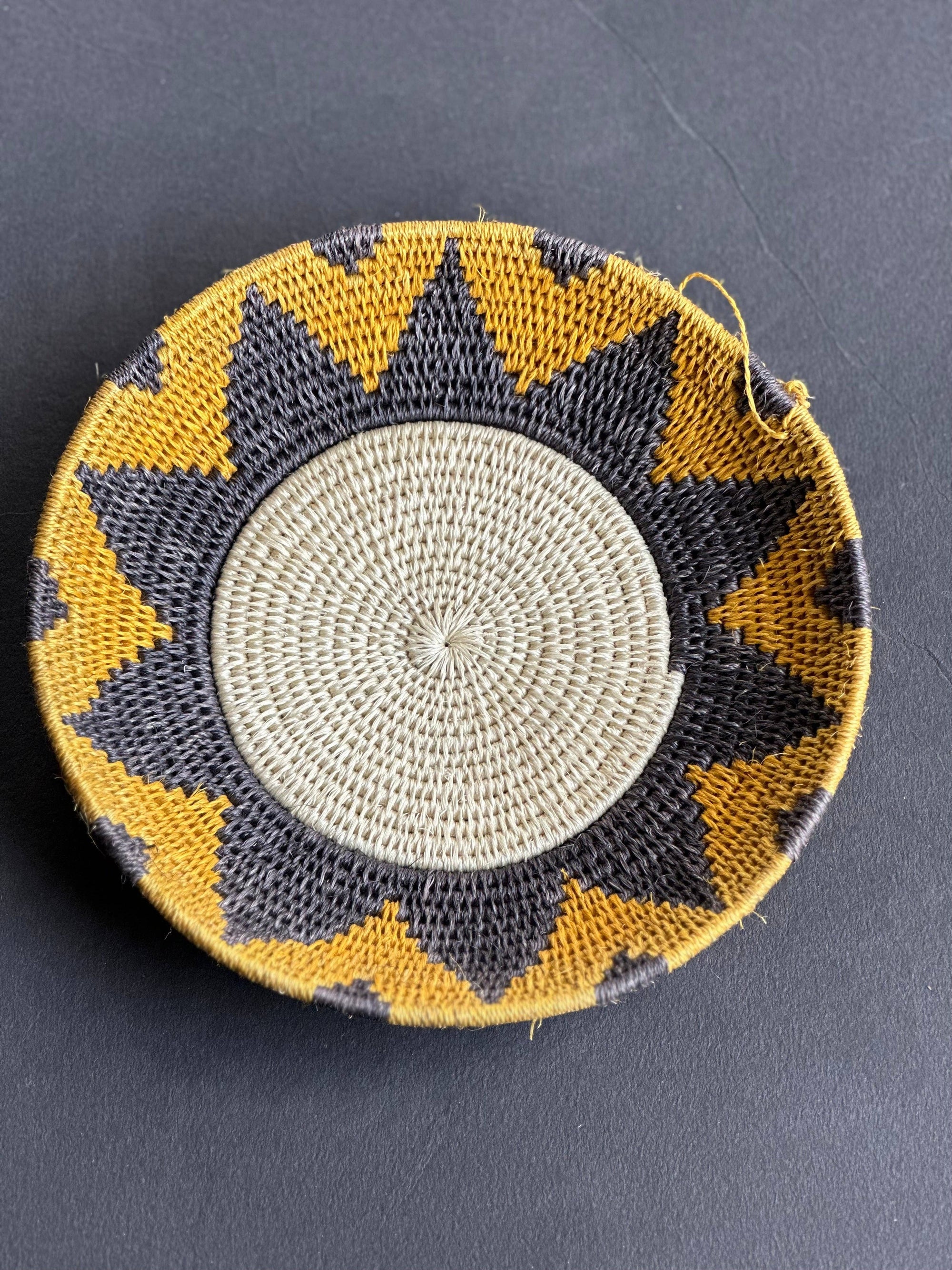HANDWOVEN SISAL ZIENZELE BASKET 8” # 47