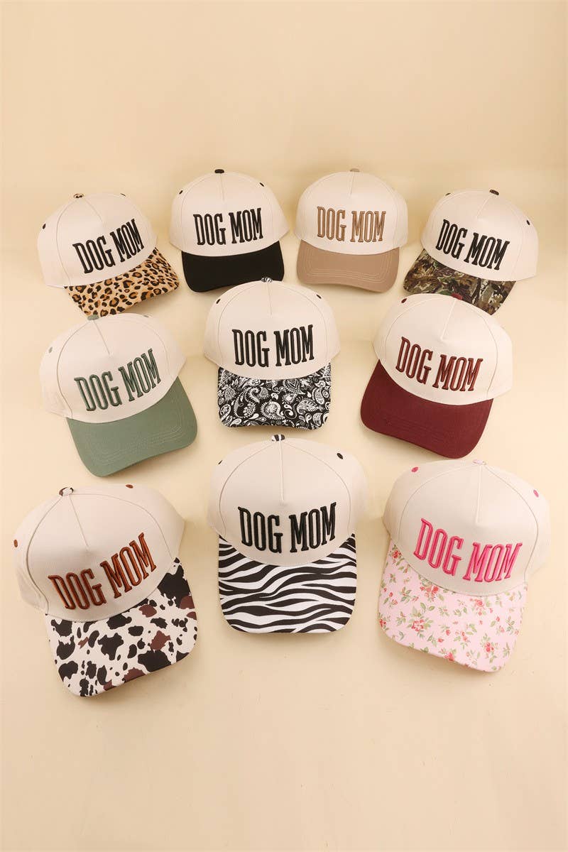 Dog Mom Two Tone Snapback Hat