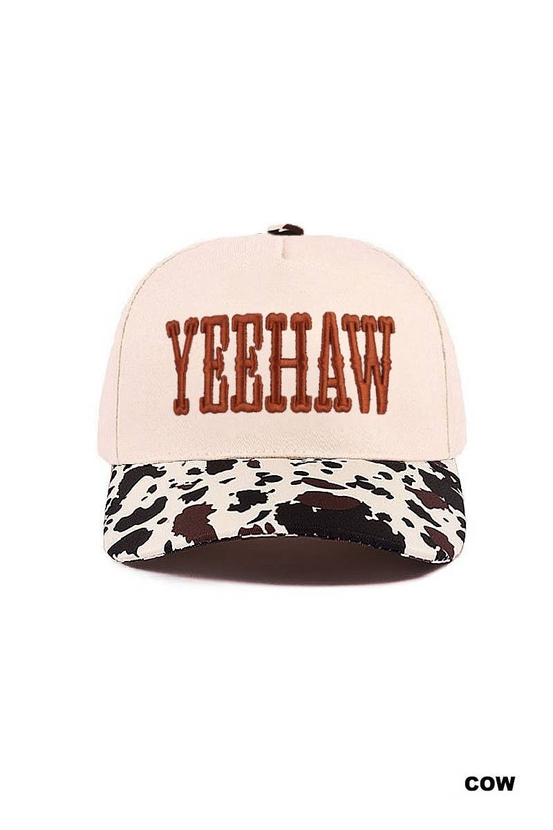 Yeehaw Two-tone Canvas Cotton Cap