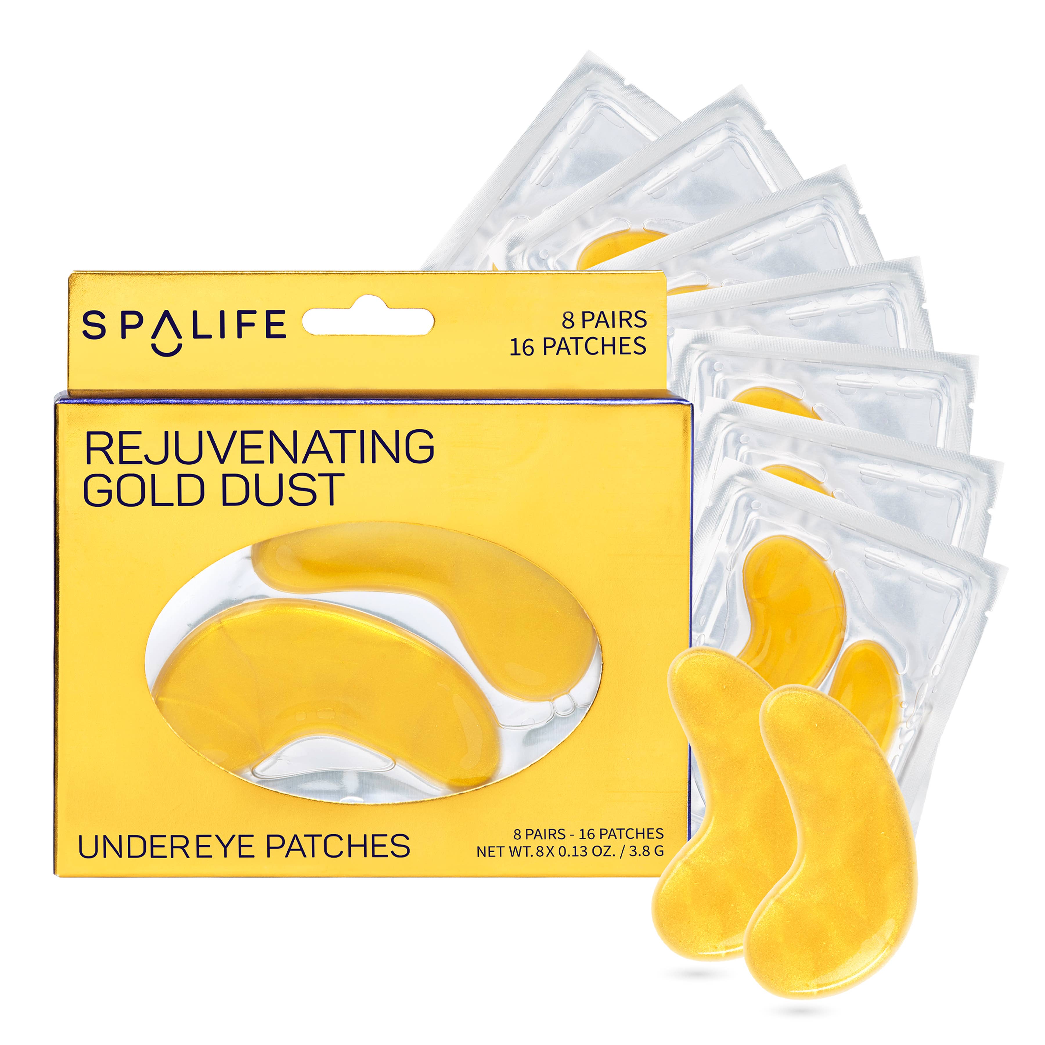7410. Rejuvenating Gold Dust Under Eye Masks - 8 Pairs