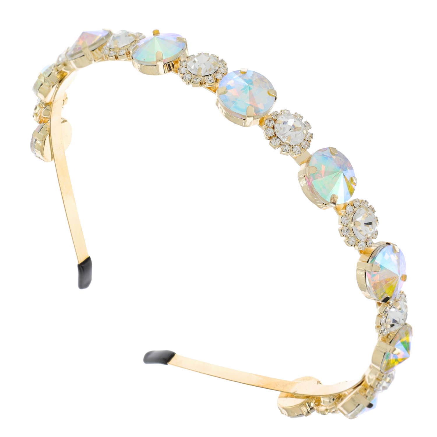 Varied Baroque Rhinestone Crystal Bejeweled Metal Headband