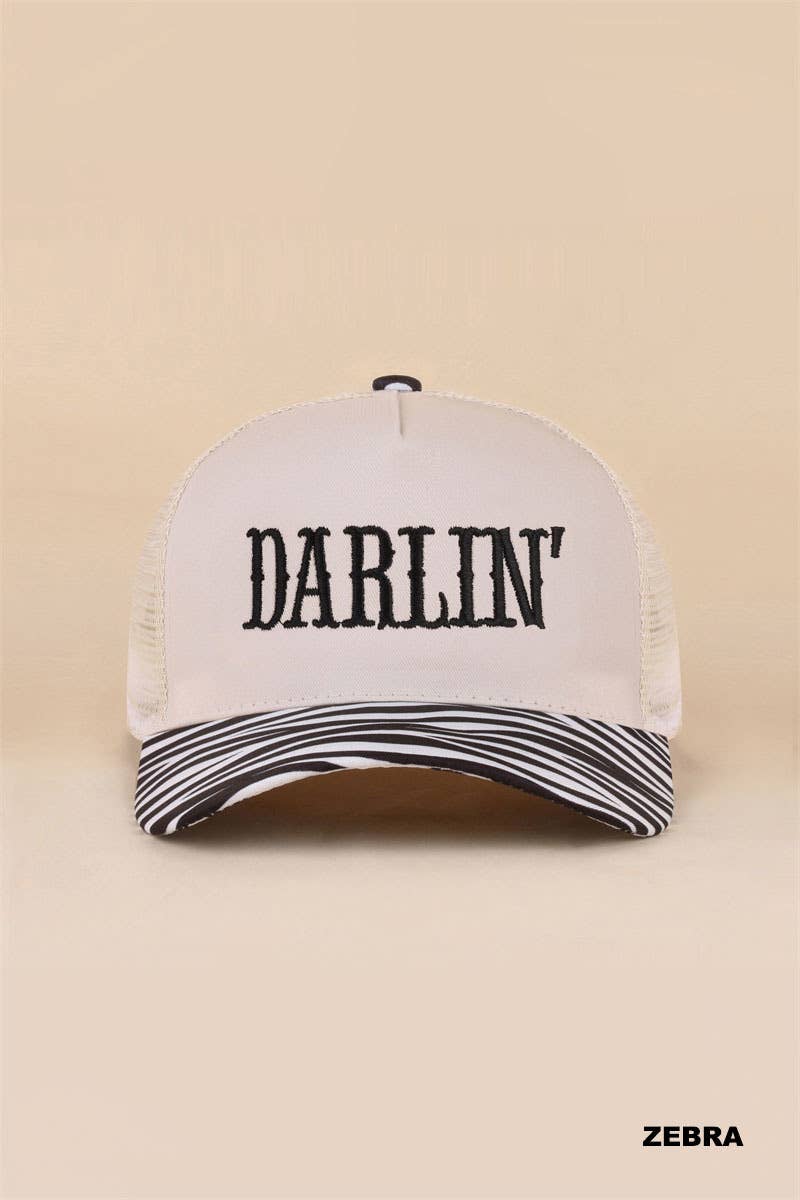 Darlin Two Tone Mesh Snapback Hat