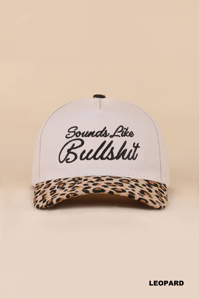 Sounds Like Bullshit Two Tone Canvas Cotton Cap