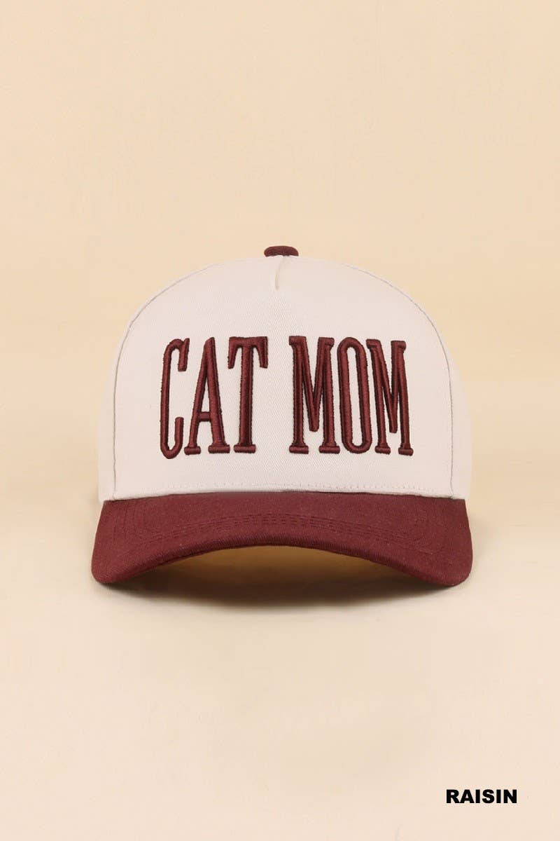 Cat Mom Two Tone Snapback Hat