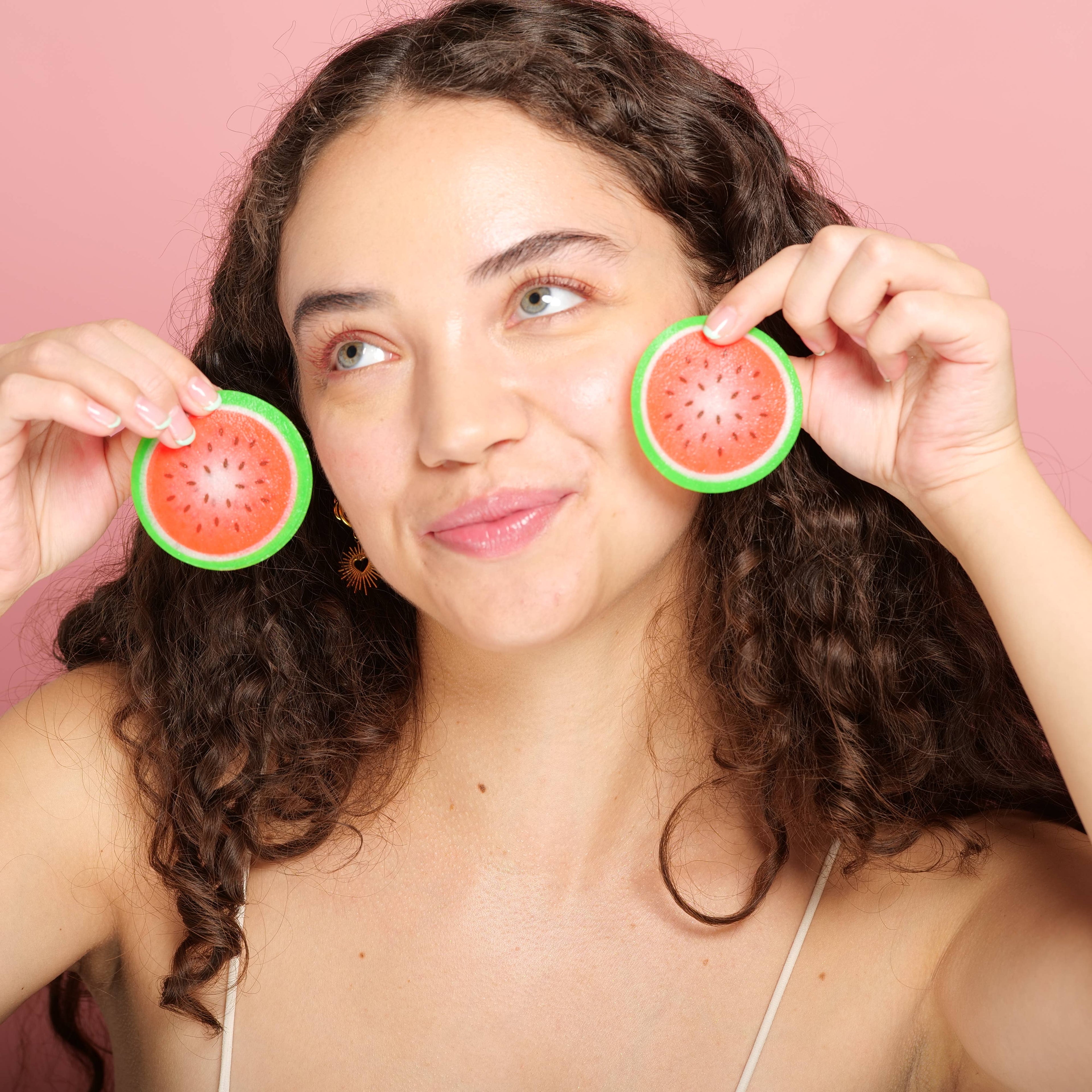 7402. Watermelon hydro-Soothing Spa, Cooling Eye Pads - 12 Pairs