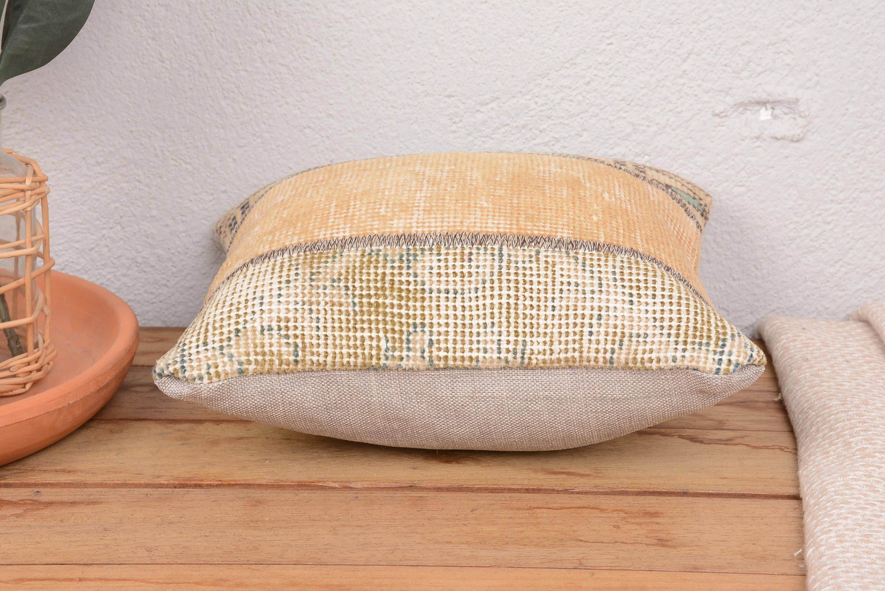 Antique Vintage Kilim Boho Patchwork Pillow Sham Cover