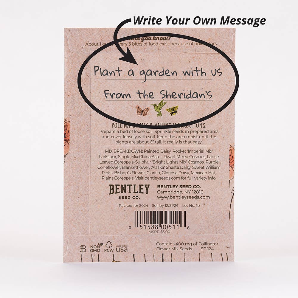 2216. Pollinator Butterfly - Wildflower Mix Seed Packets