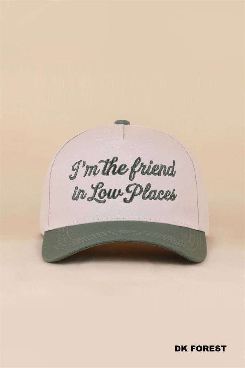 I'm The Friend In Low Places Two Tone Snapback Hat