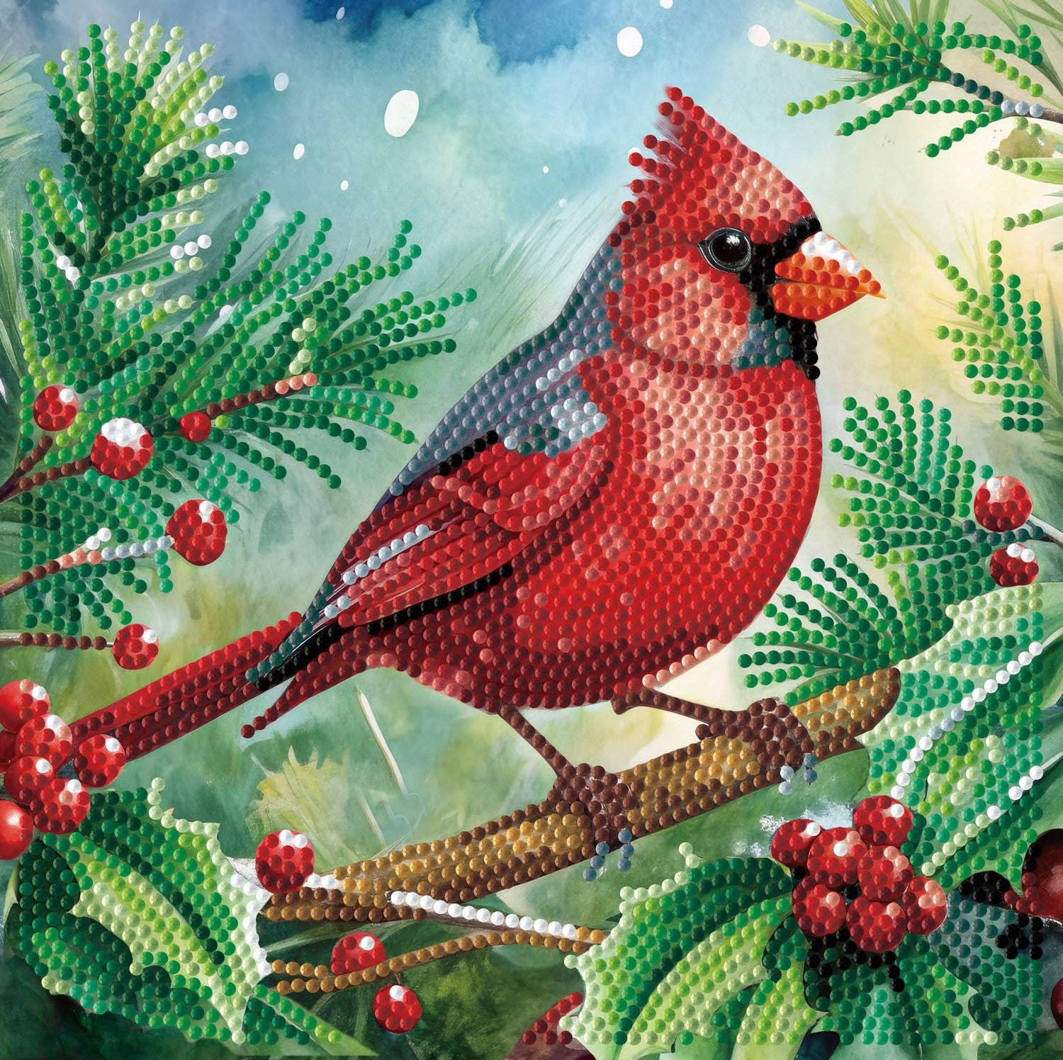 Dotz Box Cardinal and Holly