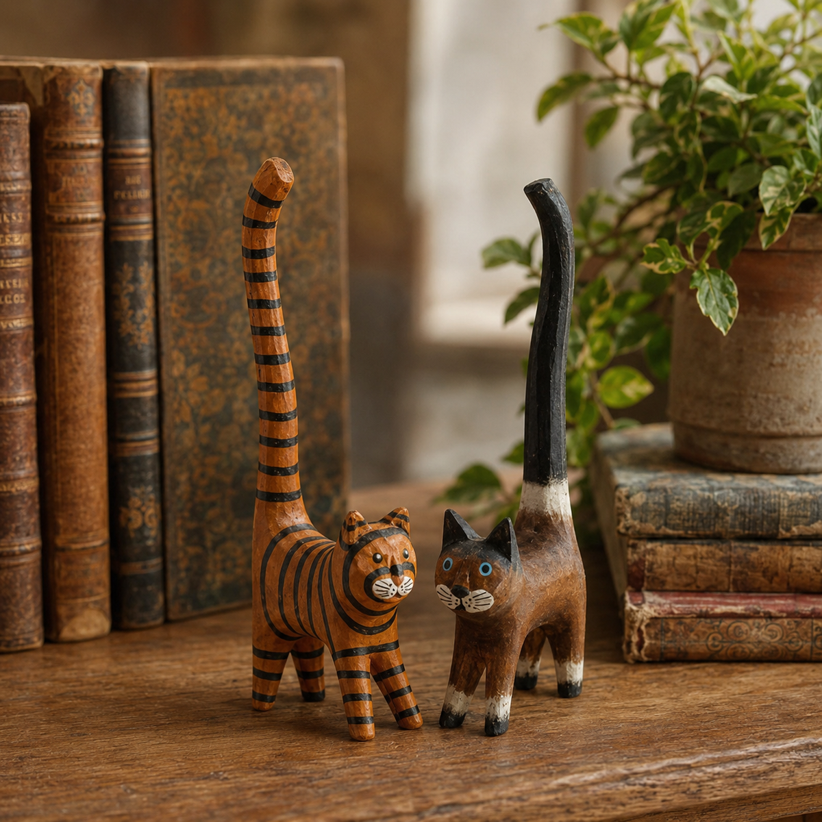 CRD028A - Long Tail Cat Accent And Ring Holder