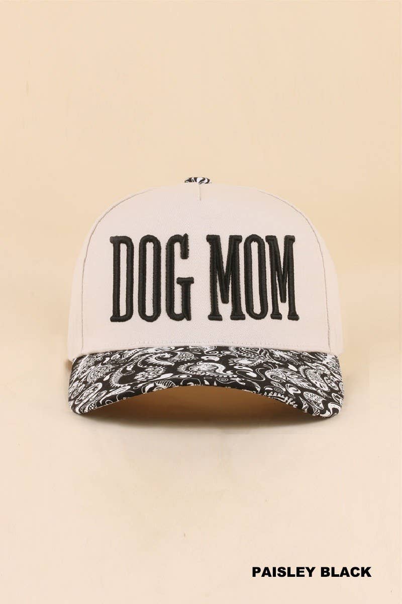 Dog Mom Two Tone Snapback Hat