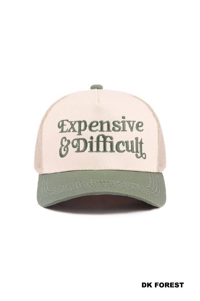 Expensive And Difficult Two Tone Mesh Snapback Hat