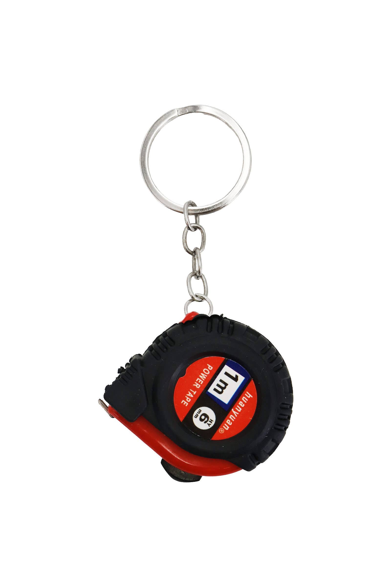 6306. Mini Heavy-Duty Rubber Coated Measuring Tape Keychain