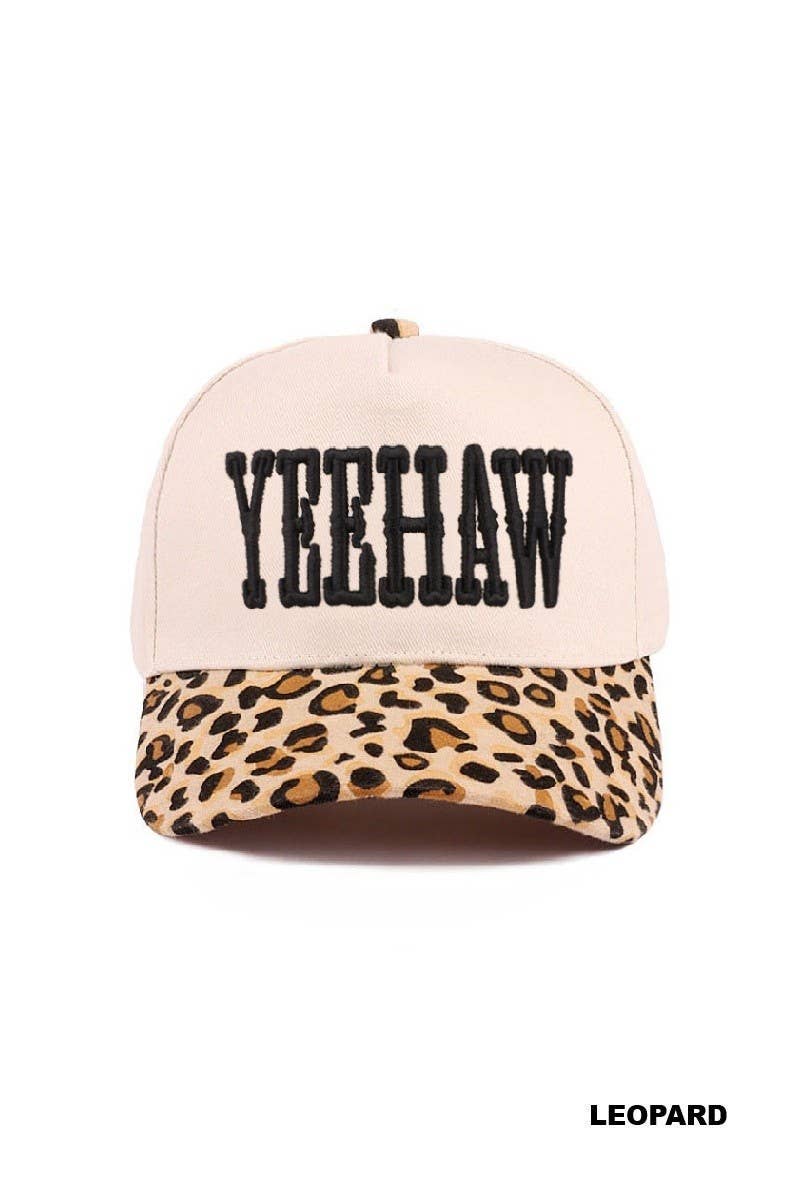 Yeehaw Two-tone Canvas Cotton Cap