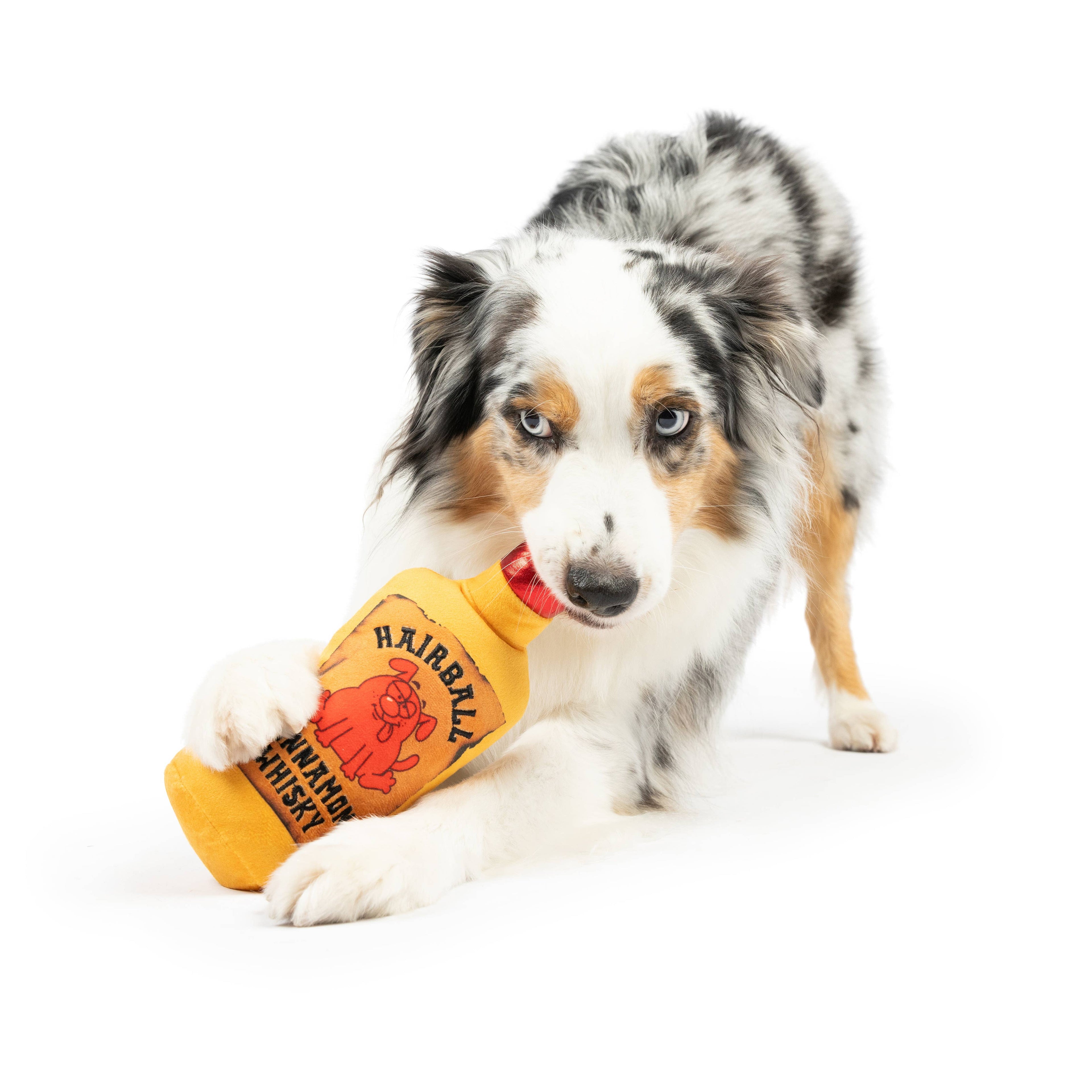 7501. Hairball Cinnamon Whisky Dog Toy