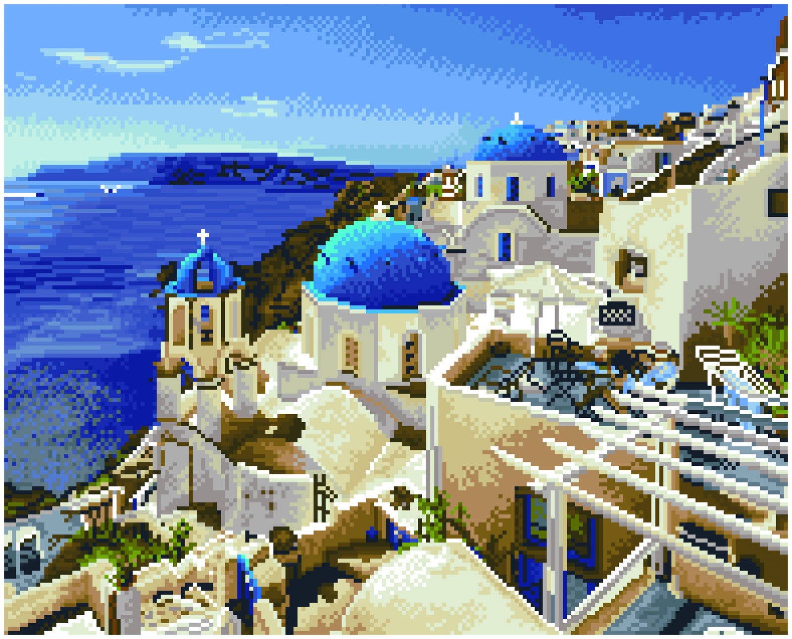 Santorini Blue (Square)