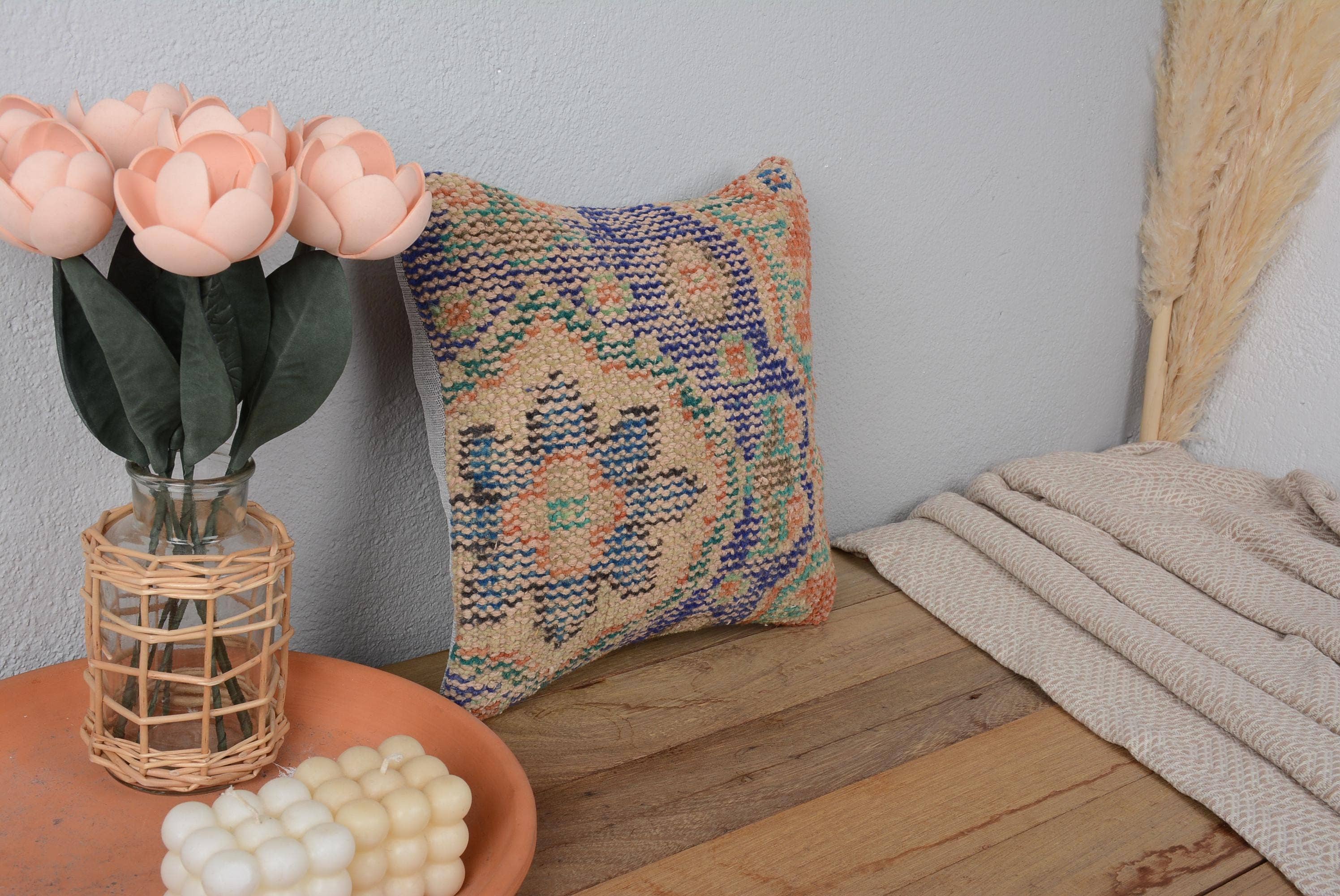 Boho Vintage Textured Sofa Pillow Sham Cover