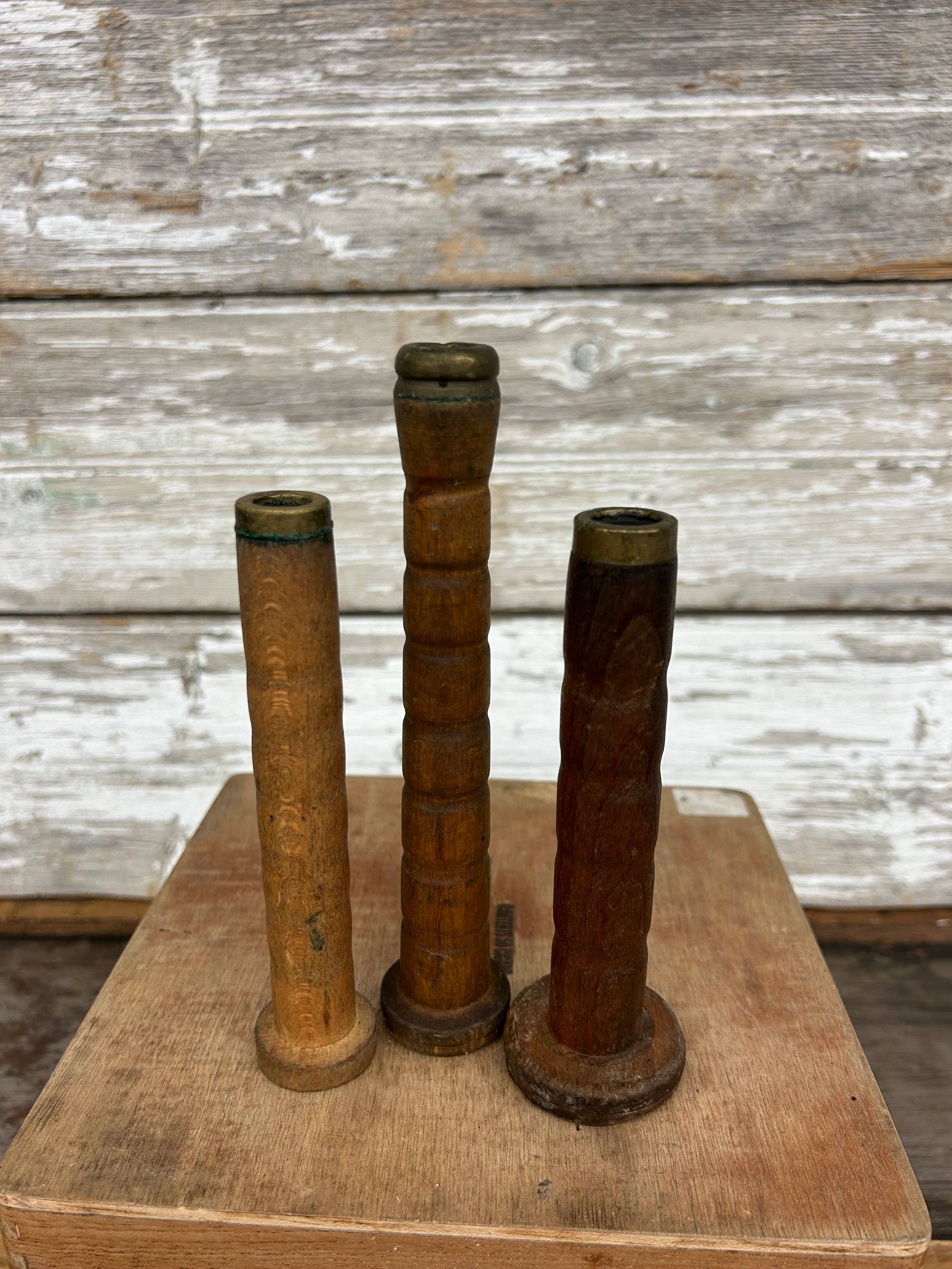 7011. Set of 3 Wood Spools