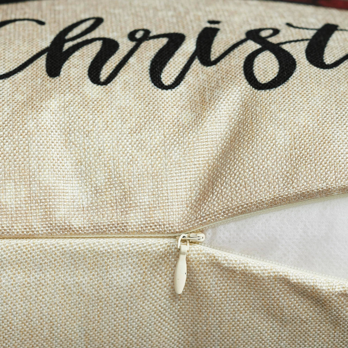 Christmas Farm Pillow Cover Set of 2 16Lx16W