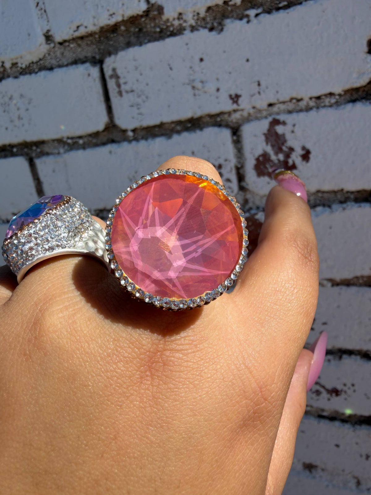 The Sherbet Crystal Pavé Ring