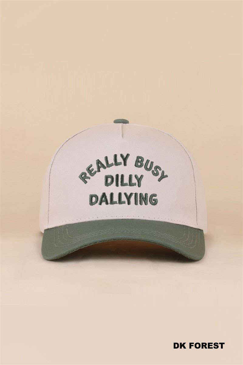 Really Busy Dilly Dallying Two Tone Snapback Hat