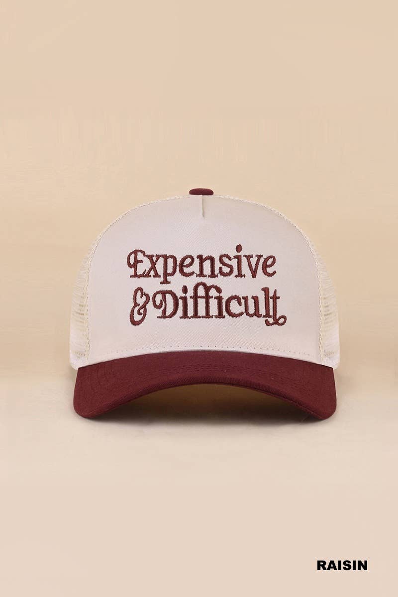 Expensive And Difficult Two Tone Mesh Snapback Hat