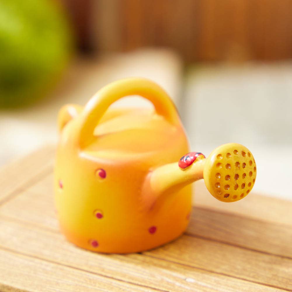 8341. Resin Miniature Mini Ladybug Watering Can