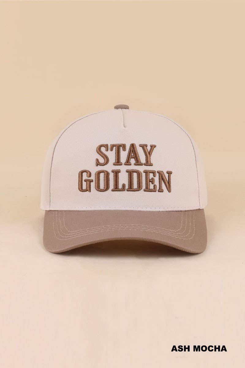 Stay Golden Two Tone Snapback Hat