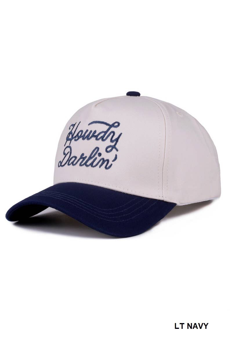 Howdy Darlin Two-tone Canvas Cotton Cap