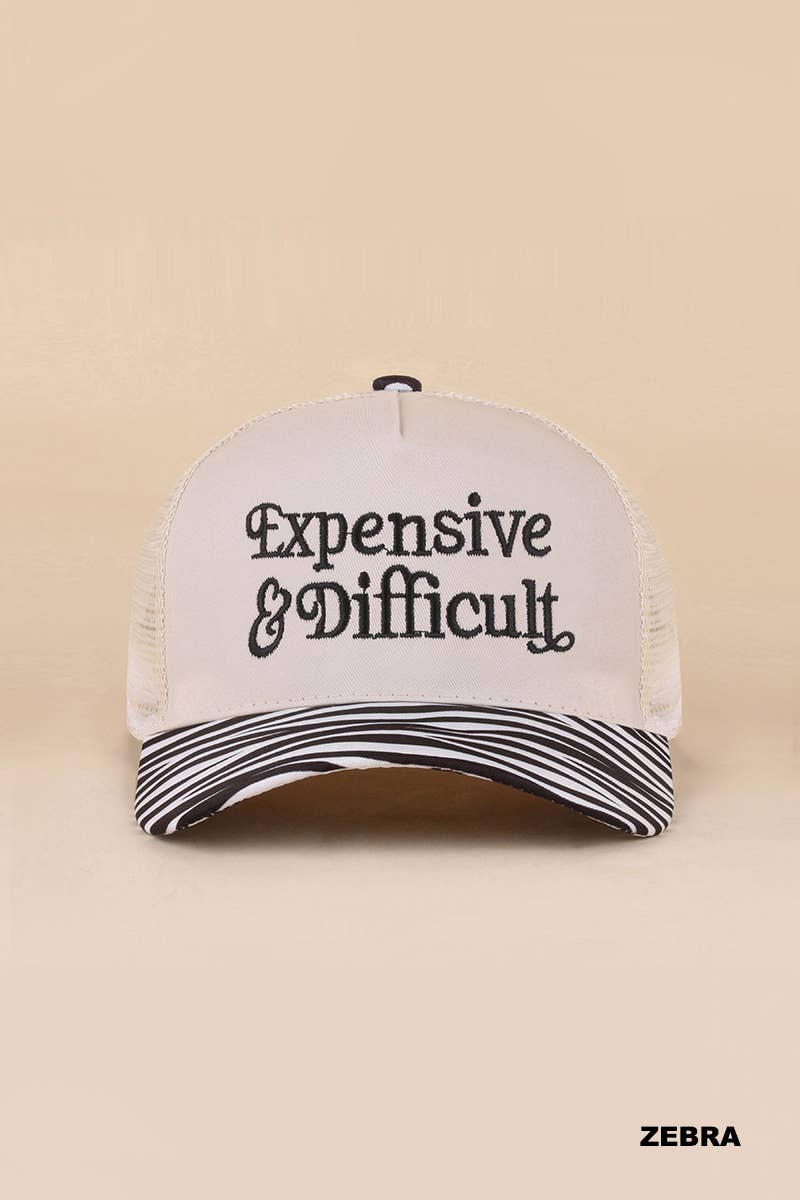 Expensive And Difficult Two Tone Mesh Snapback Hat