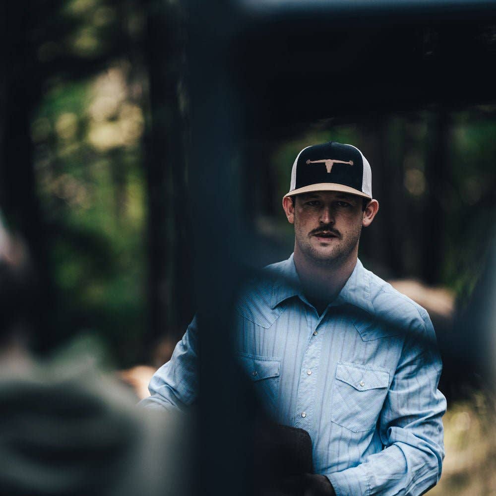 American Cattle Co - Bull Spurs Icon Hat: White