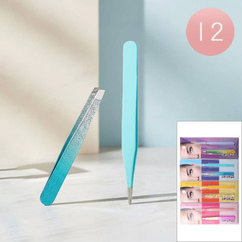 12 SET OF 2 - Eyebrow Tweezer Grooming Tool Set