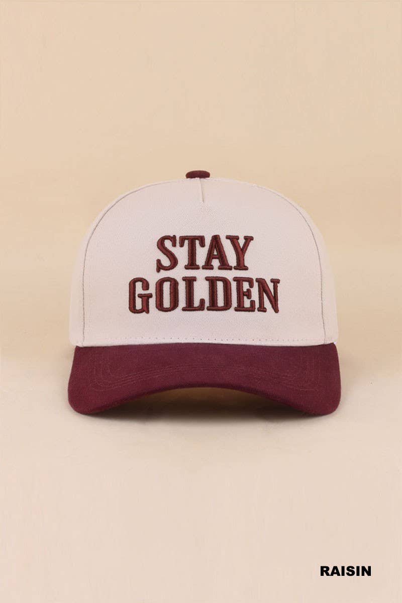 Stay Golden Two Tone Snapback Hat