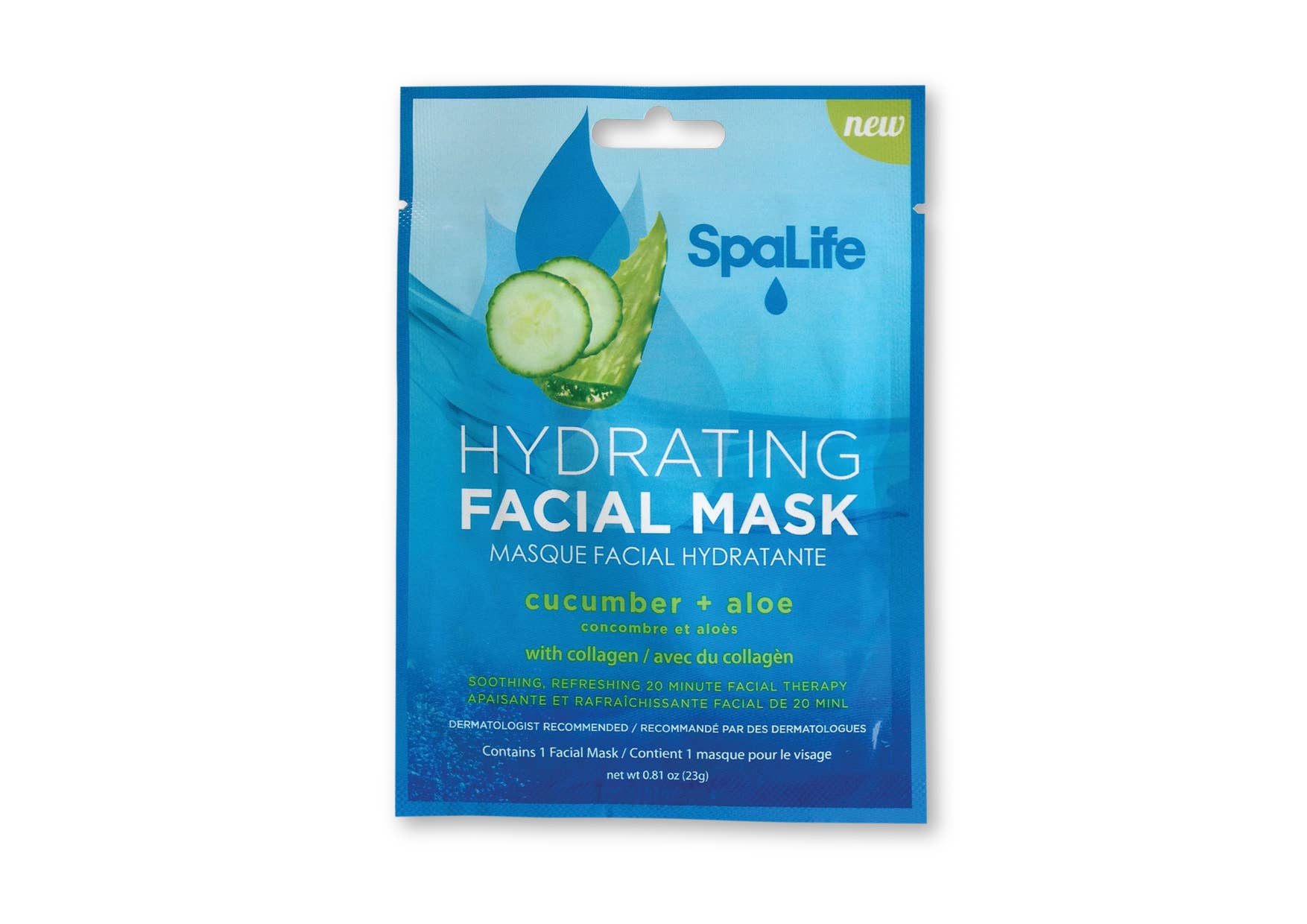 7409. Cucumber + Aloe Hydrating Korean Facial Mask