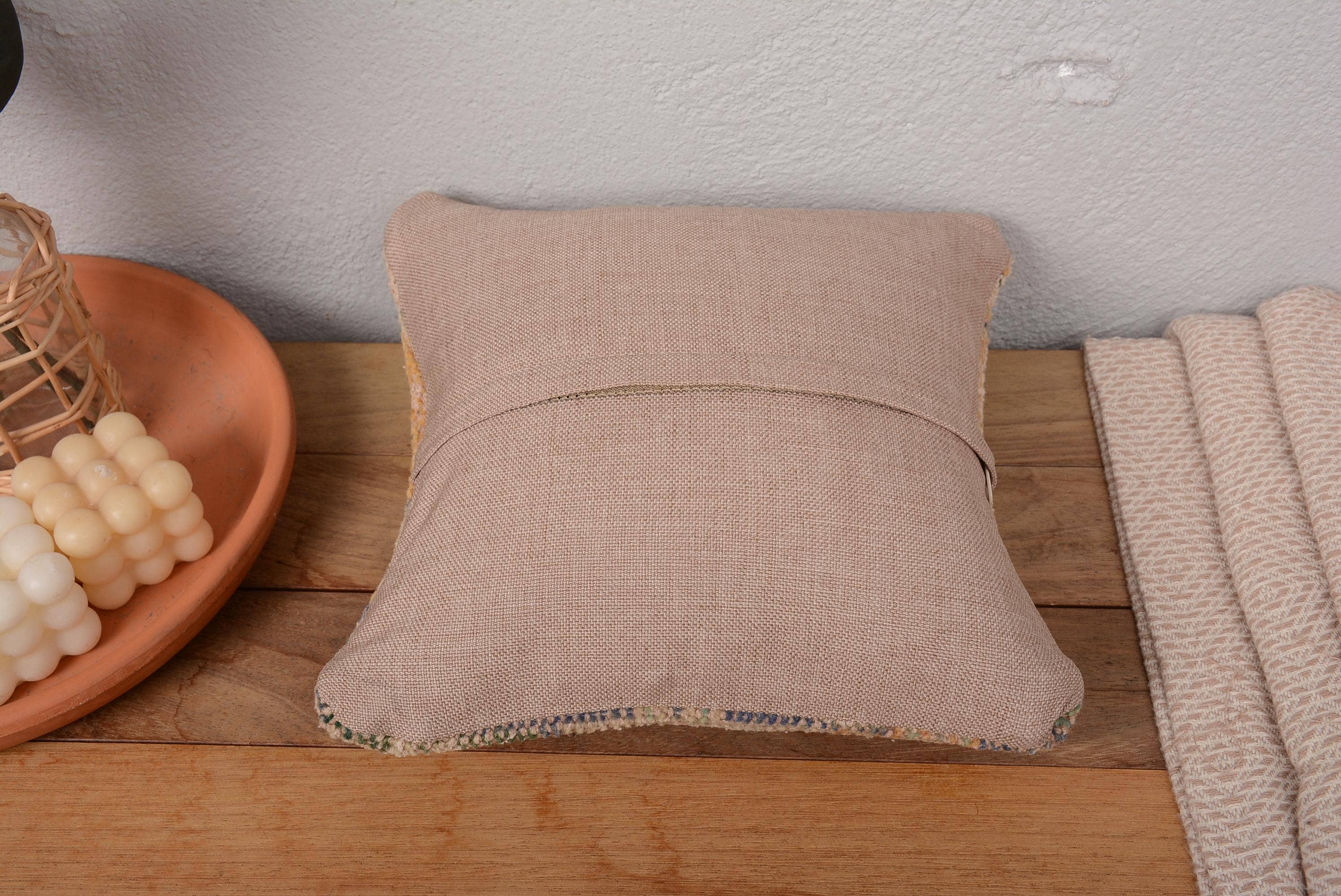 Vintage Boho Kilim Throw Pillow Cushion Sham 12x12