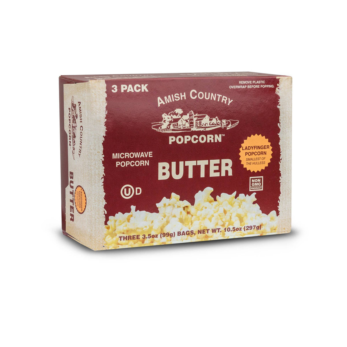 3pk Microwave Butter Ladyfinger Popcorn