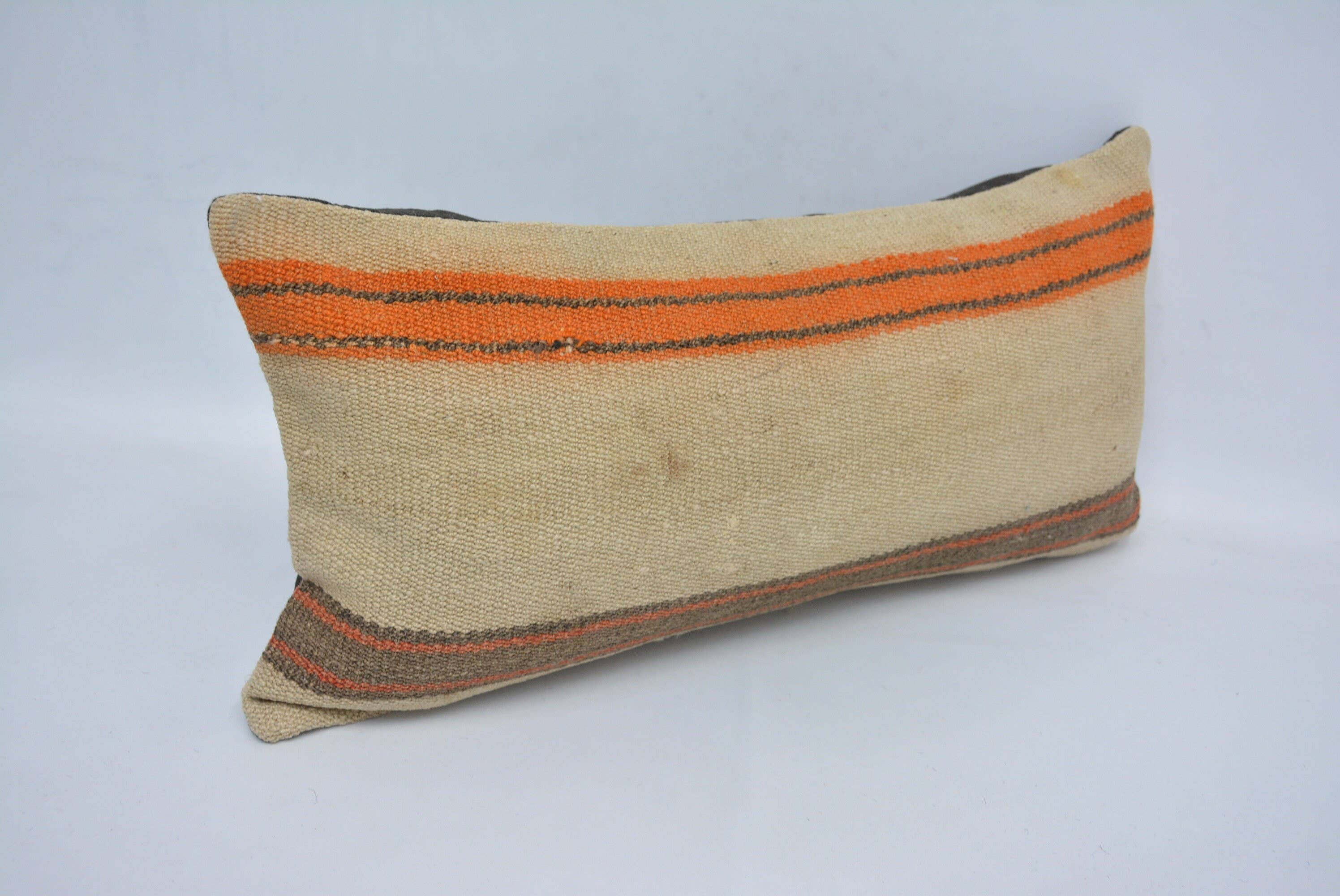 Designer Striped Cotton Throw Pillow Covers 12x24