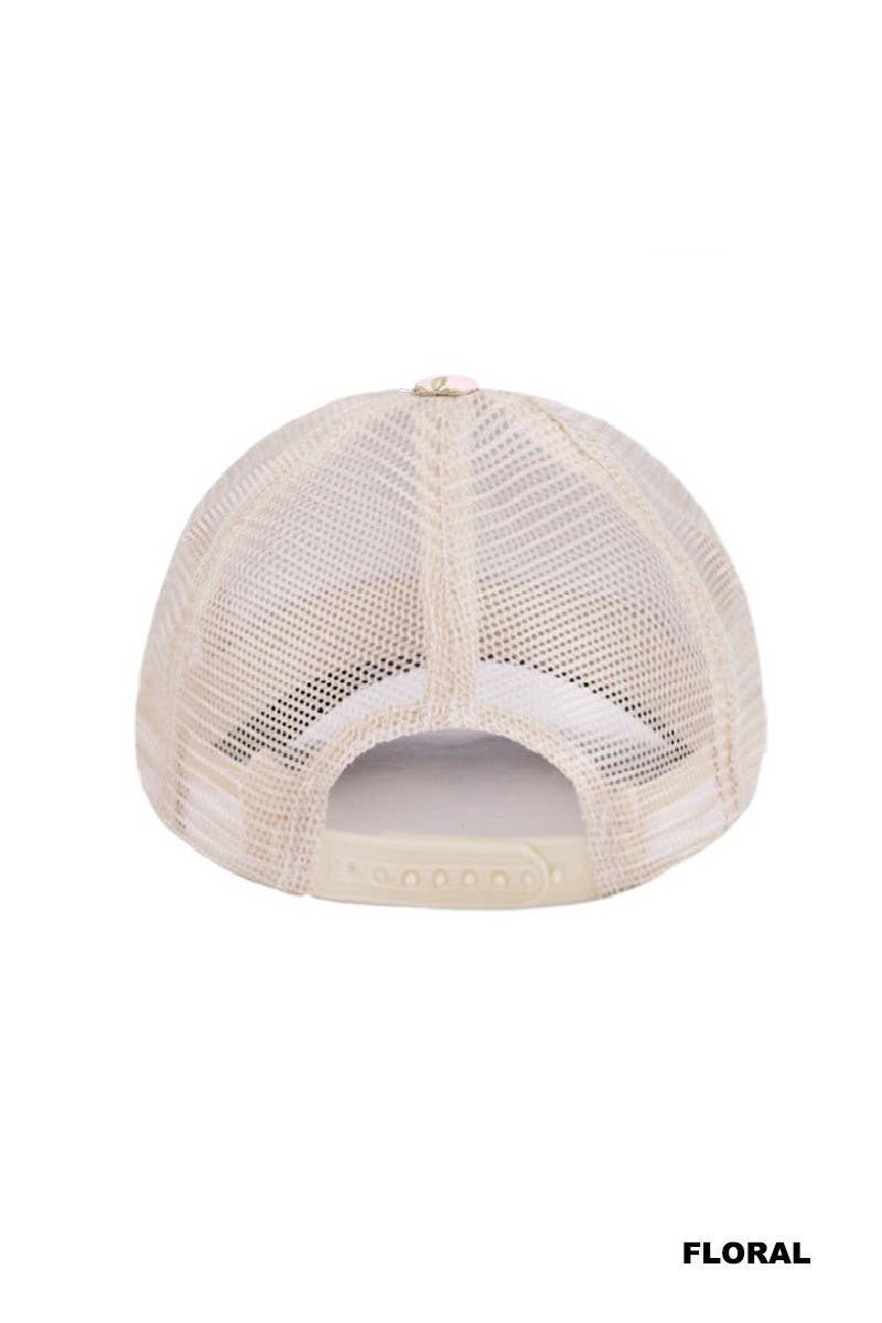 Darlin Two Tone Mesh Snapback Hat