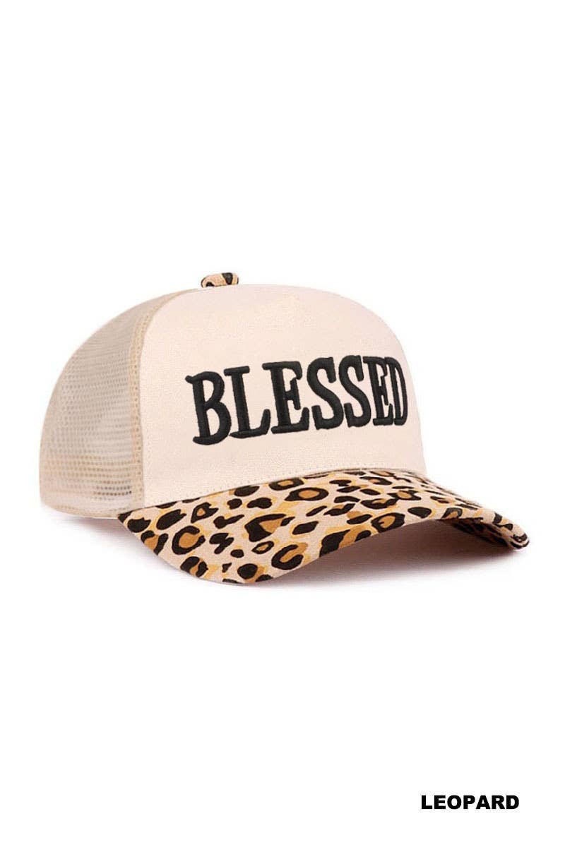 Blessed Two Tone Mesh Snapback Hat