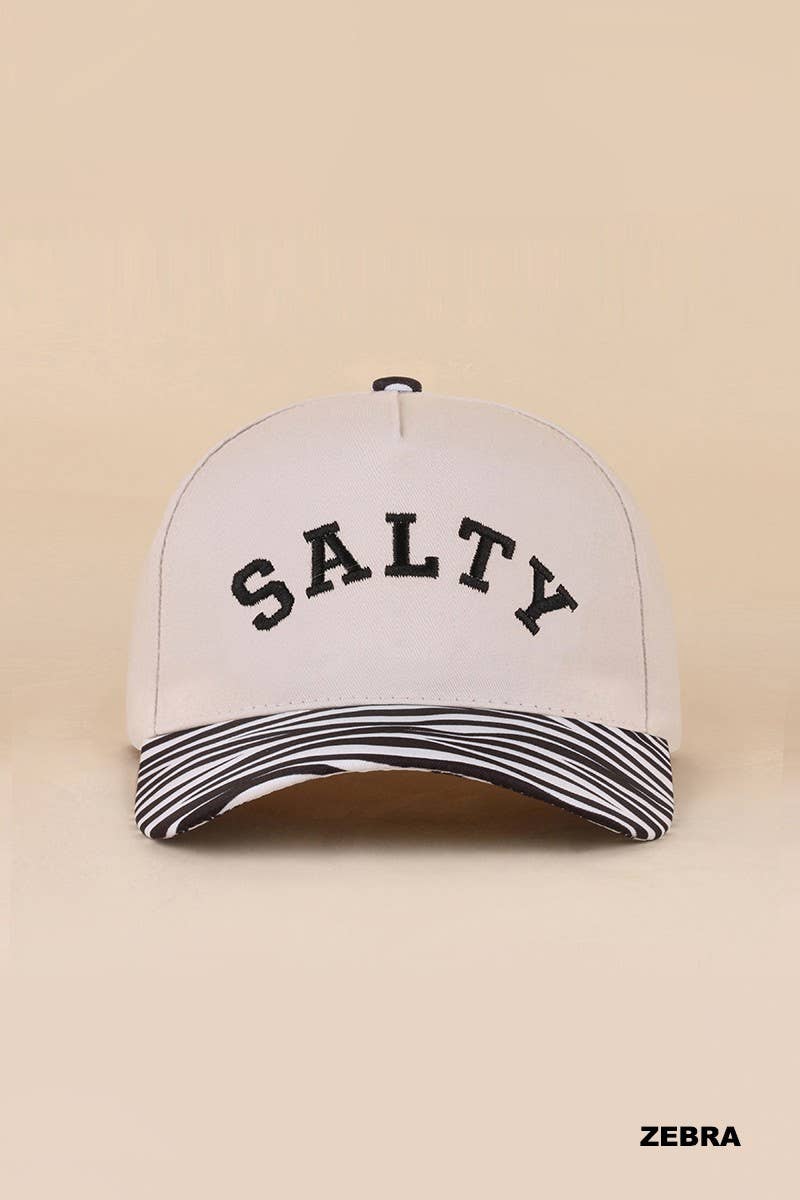 Salty Two-tone Canvas Cotton Cap