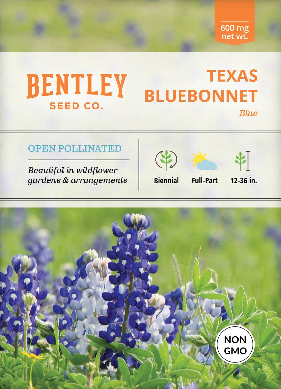 2222. Texas Bluebonnet Seed Packets