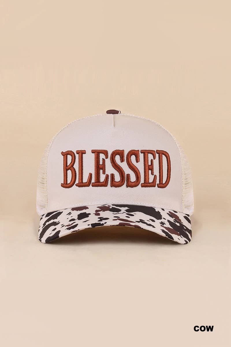 Blessed Two Tone Mesh Snapback Hat