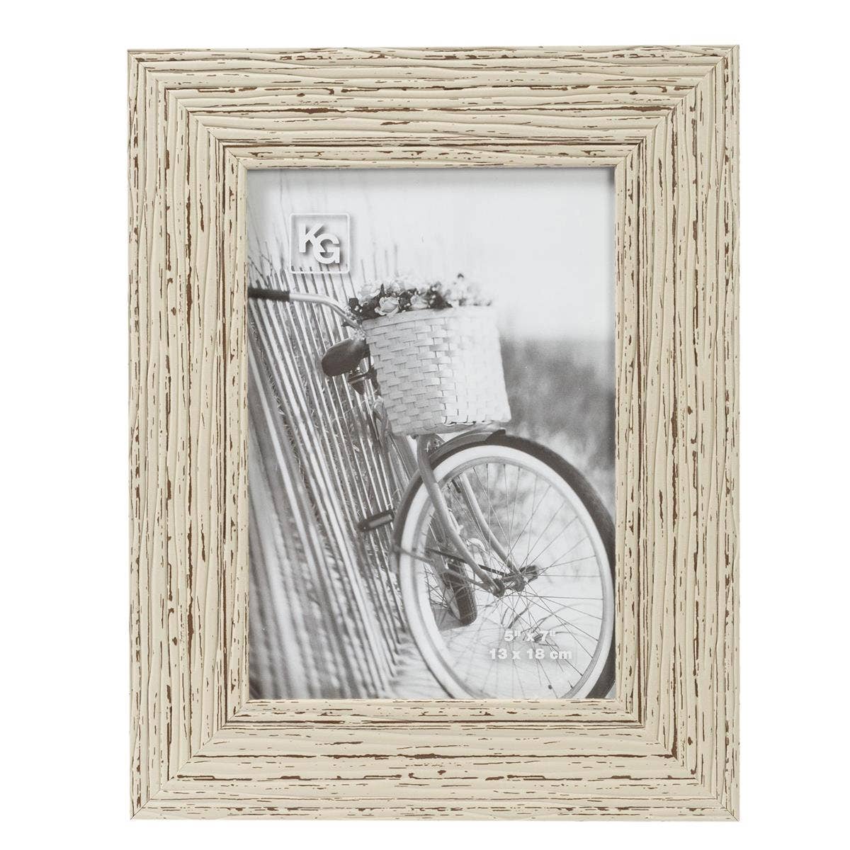 Kiera Grace Maya Frame, Weathered WHITE BEACHWOOD FINISH