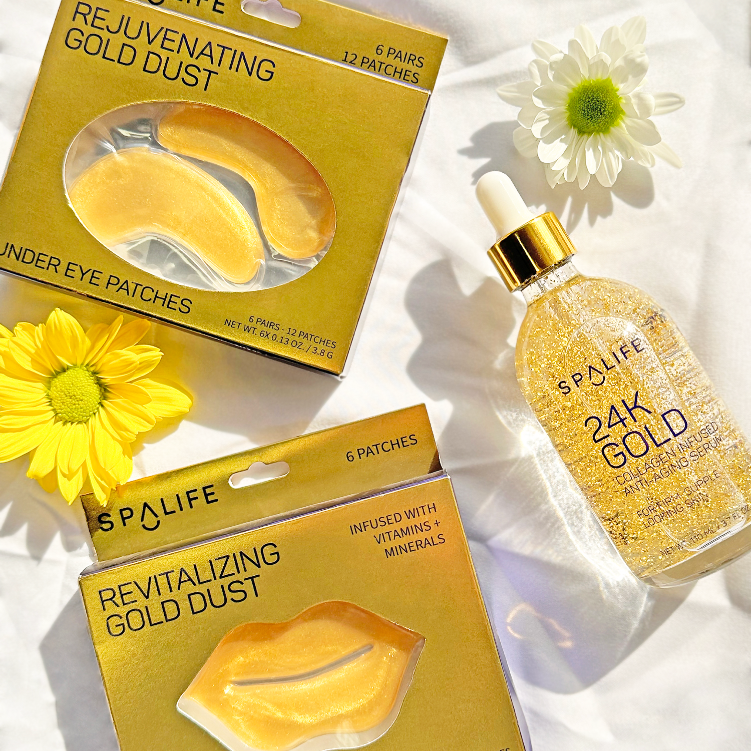 7410. Rejuvenating Gold Dust Under Eye Masks - 8 Pairs