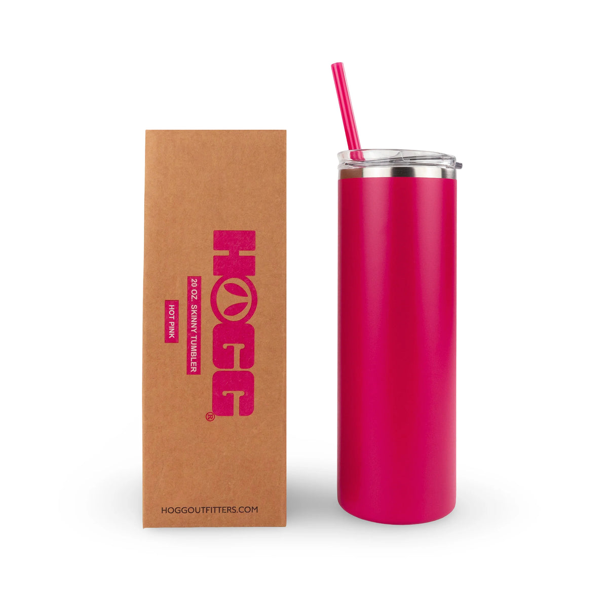 Hogg 20oz Skinny Tumbler — Hot Pink
