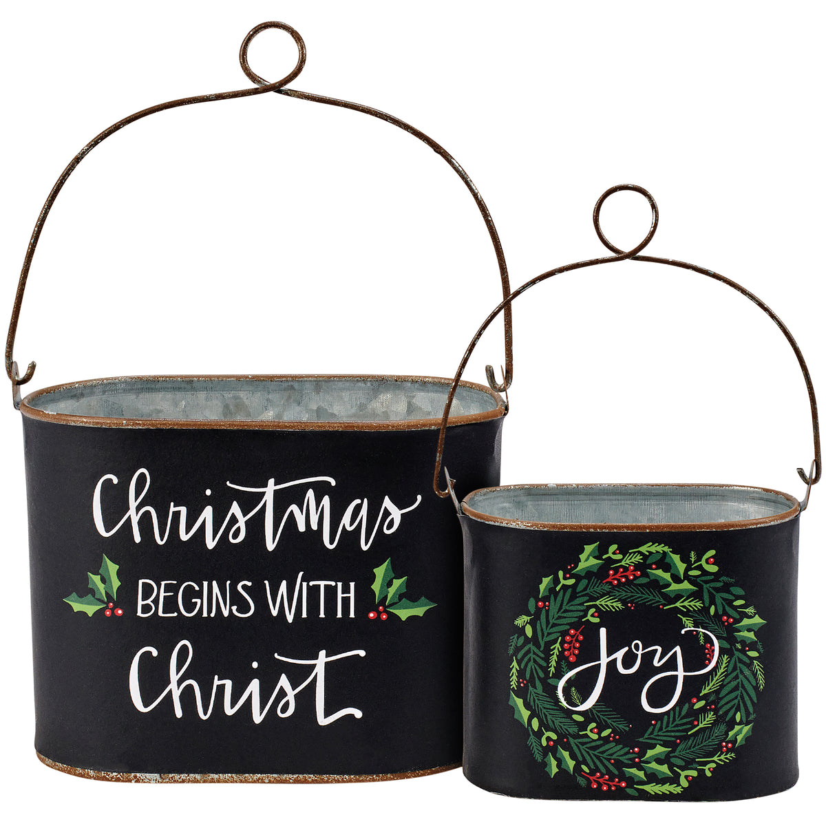 Begins With Christ Christmas Bucket - Individual - each bucket sold separately